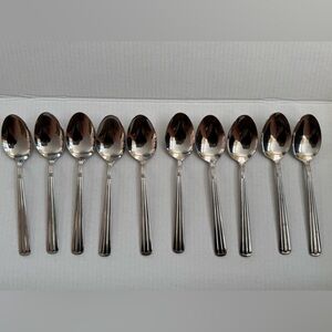 Wallace CENTENNIAL 18/10 Stainless Flatware Place Oval Soup Spoons 7-7/8" (10)